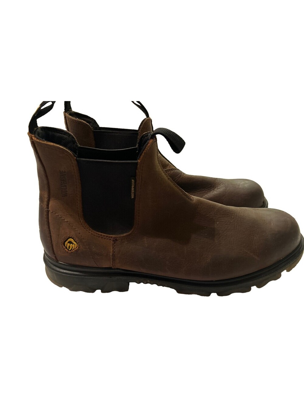 Wolverine Chelsea Boot Men Size 13 EW I-90 Steel Toe Work Brown Leather Pull On